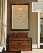 Image of 'Keep Moving' Poster, Print and Postcard (Sand Beige)