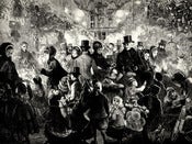 Image of Victorian London Christmas Market: 16x12 print