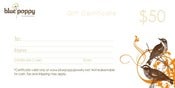 Image of $50 Dollar Gift Certificate