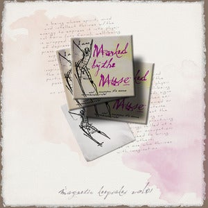 Image of Inspirational Art Magnet Handmade: Marked by the Muse