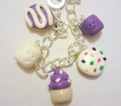 Image of Grape Crepe Charm Bracelet