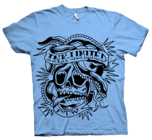 Image of INK LIMITED "skull logo" t shirt