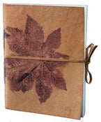 Image of Leather Leaf Journal - India