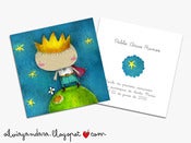 Image of pack 20 recordatorios comunión principito