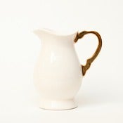 Image of Milk Jug with gold lustre handle