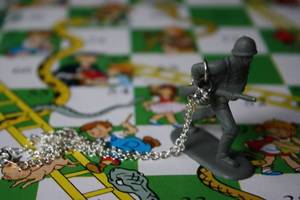 Image of Army Soldier Necklace with Diamante Detail - Very Limited Edition (Free P&P)