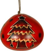 Image of Gourd Red Tree Ornament - Peru