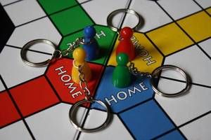 Image of Ludo Style Keyrings (Free P&P)