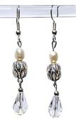 Image of Ice Quartz Earrings - Human Trafficking - India