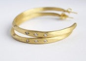 Image of Forged Pave’ Earrings