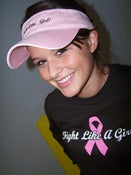 Image of Fight Like A Girl Pink Visor