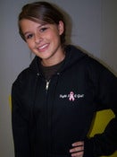 Image of Fight Like a Girl - Black Zipper Hoodie