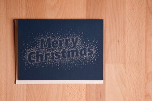 Image of Merry Christmas Letterpress Card