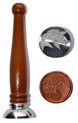Image of Stamper 058 - Decorative Coy Fish wax seal stamper