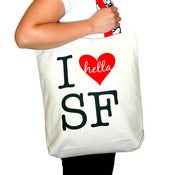 Image of I Hella Heart SF Totebag