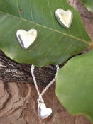 Image of sweetheart earrings and matching pendant