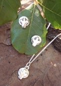 Image of mini tree earrings and matching pendant