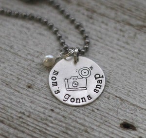 Image of Mom's Gonna Snap camera necklace