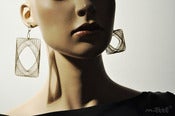 Image of spiro rectangel earrings
