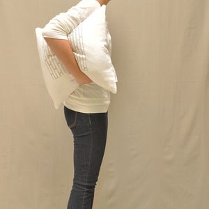 White Tile Pillow Cover