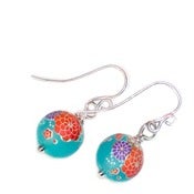 Image of Sterling Silver Yokosuka Tensha Earrings - Turquoise