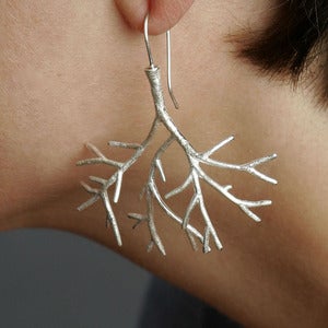 Image of Silver Tree Earrings