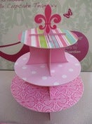 Image of 3 Level Pretty in Pink Disposable Tier.