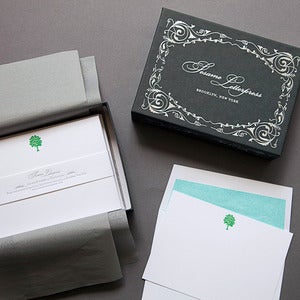 Image of Letterpress Tree Deluxe Stationery Set