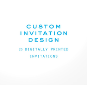 Image of custom invitation design