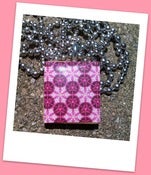 Image of Pink Abstract Scrabble Tile Pendant
