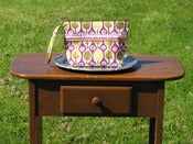 Image of Goody Bag Purple/Green Foliage with Decorative Stripe
