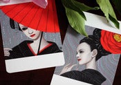 Image of "Red" and "Rain" postcard set