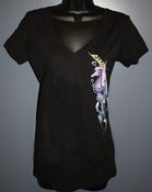 Image of Ladies:  Seahorse V-Neck Tee by CleanWear