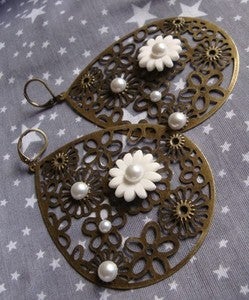 Image of Boucles d'oreilles "fleurs d'été"