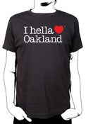 Image of "I hella Love Oakland" - Youth Tee-Black