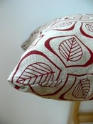 Image of Leaves Cushion Cover - 45cm x 45cm in Rust