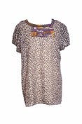 Image of Blouse voile panthère violette / Purple panther sailing blouse 