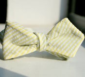 Image of Canary Seersucker Bow Tie