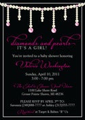Image of Diamonds and Pearls Invitation