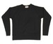 Image of Black Crossgrain Ringspun Cotton Terry Crew