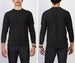 Image of Black Crossgrain Ringspun Cotton Terry Crew