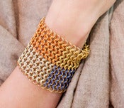 Image of Brass Four Color Cuff B (9-Row)