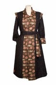 Image of Manteau "épaulettes" réversible gris-marron /Brown-grey reversible coat 
