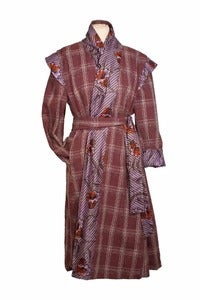 Image of Manteau "épaulettes" réversible violet /Purple reversible coat with shoulder pad