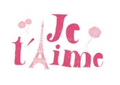Image of Je taime Print - Available in 2 sizes
