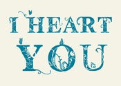 Image of I Heart You Print - Available in 3 sizes