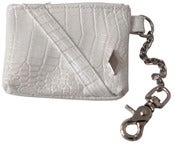 Image of White/Silver PD Alligator Utility Pouch