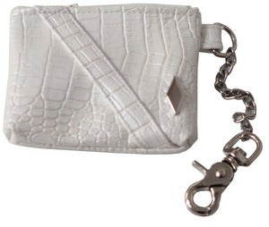 Image of White/Silver PD Alligator Utility Pouch