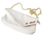 Image of White/Gold PD Purse/Clutch/Fanny
