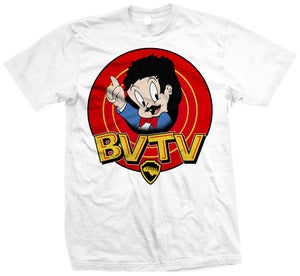 Image of CLEARANCE! Porky Jeff Shirt - White